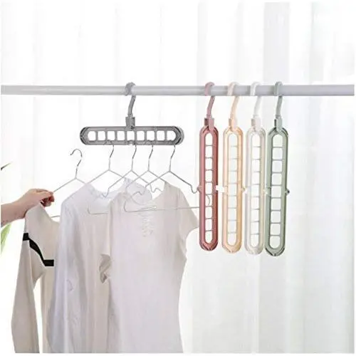 10pcs Random Color New Space Saver Saving Wonder Metal Magic Hanger Clothes Closet Organize Hook 10pcs Random Color New Space Saver Saving Wonder Metal Magic Hanger Clothes Closet Organize Hook