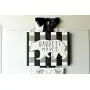 Hospital Door Hanger Sign. Plaid Nursery Art, Customized Name Canvas, Personalized Baby Shower Gift, Bear Art