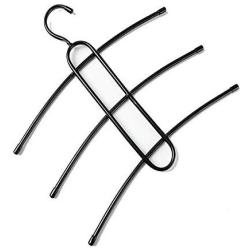 Hanger 5-Pack Shirt Hangers Space Saving Metal Durable Multi-Functional Clothes Hangers Closet Organizers For Coats Jackets Dorm Room Apartment Essentials Space Saving Hangers for Dresses Trousers