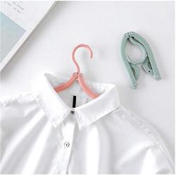 10PC Random Color Multi-Functional Plastic Clothes Hanger Travel Space Saving Foldable Hanger Creative Clothes Rack Children Baby Hanger Decoration