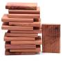 Wahdawn Strong Aromatic Cedar Hangers Blocks for Clothes Storage Natural Useful Cedar Balls Chips Sachets for Drawers Fresh Scent Closets Deodorizer and Moths Away Valuable 124 Items