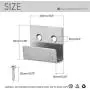 Gjiner Stainless Steel Ceramic Tile Display Wall Hooks Billboard Holder Bracket Wall Mounted Hook Robe Hooks Single Clothes Hanger with Screws Black 2Pcs Gjiner Stainless Steel Ceramic Tile Display Wall Hooks Billboard Holder Bracket Wall Mounted Hook Robe Hooks Single Clothes Hanger with Screws Black 2Pcs