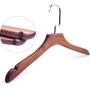 Clothes Hanger Pack Of 10 Hangers With Natural Finish Heavy Duty Wood For Dresses Suit Coat Jacket With Chrome Hook For Closet Multifunctional Hanger Pants Hangers ( Color : Retro , Size : 3923cm )