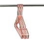 KOOBAY Top 12.5" Children Rose Copper Gold Shiny Steel Wire Clothes Hanger Non Slip Shoulders for Shirts,Coat,Slacks Storage & Display (60)