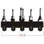 Guitars Key Hook Wall Door Clothes Coat Hat Hanger Key Holder with 5 Hooks Strong Adhesive Sticker Wood Hooks, Music Instrument Household Décor Hooks Music Lover Gift (M3)