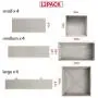 DIOMMELL Foldable Cloth Storage Boxes Closet Dresser Drawer Organizer Fabric Baskets Bins Containers Divider for Baby Clothes Underwear Bras Socks Lingerie Clothing,Set of 12 Grey 444