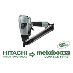 Metabo HPT NR38AK Positive Placement Metal Connector Pneumatic Nailer, Strap-Tite Fastening System, Accepts 1-1/2" Nails, For Fastening Various types of Pre-Punched Hole Metal Connectors to Wood