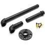 WCHAOEN Industrial Iron Pipe Wall Mounted Clothes Rail Coat Towel Storage Vintage Rack Cloth Hanger Shelf Accessories Tool