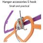 20Piece Creative Mini Clothes Hanger Easy Hook Closet Organizer Storage Rack Holder Hook Antislip Clothes Hanger Decoration