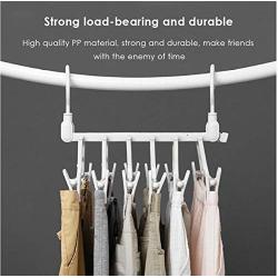 2pcs 3D Space Saving Hanger Magic Clothes Hanger with Hook Closet Organizer Home Tools Closet Organizer Rack