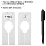 Blulu 50 Pack Clothing Rack Size Dividers Rectangular Hangers Dividers with 1 Piece Marker Pen