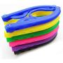 10pcs Travel Portable Clothes Hanger Folding Plastic Non-Slip Plastic Hanger with Hook Drying Clothespin Towel Sock Cloth Hanger Random Color