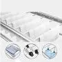 Drying Rack Electric Laundry, Ceiling Mounted Electric Lift Clothes with LED Light RC Control,Multi Function for Option Aluminum Alloy Hanger Gifted (Color : Silver)