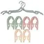 Bluecell 8pcs Travel Hangers - Portable Thicken Folding Clothes Hangers Foldable Non-Slip Clothes Drying Racks for Home Travel Vacation Business Trip (Nordic Style)
