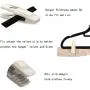 Tinfol Velvet Clips Pack of 60, Beige Velvet Hanger Clip - Clothes Hanger Clip, Strong Finger Flocked Clips Perfect for Use with Slim-line Clothes Velvet Hangers