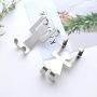 QINGDs 2Pcs Stainless Steel Lovers Shaped Hooks Kitchen Hanger Clothes Storage Rack Tool (Multi-Color,2 Pcs)