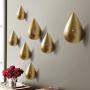 COCODE 3D Creative Wall Decoration Hanging Hooks Single Water Drop Coat Hat Clothes Heavy Duty Hanger