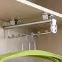 Extendable Wardrobe Clothes Hanger Rail Pull Out Clothes Storage Rod for Wardrobe Depth of 9.6/12/14/17.7inches (Size : 355mm/14inch) Extendable Wardrobe Clothes Hanger Rail Pull Out Clothes Storage Rod for Wardrobe Depth of 9.6/12/14/17.7inches (Size : 355mm/14inch)