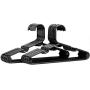 linsheng Black Plastic Childrens Hangers for Clothes - 40 Pack