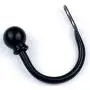 QUUPY 1Pair(2PCS) Round Shape Curtain Tassel Hanger Holder Decorative Curtain Holdback Wall Hook Clothes Hat Towel Coat Hanger Hook Iron Metal for Bathroom and Living Room (Black) QUUPY 1Pair(2PCS) Round Shape Curtain Tassel Hanger Holder Decorative Curtain Holdback Wall Hook Clothes Hat Towel Coat Hanger Hook Iron Metal for Bathroom and Living Room (Black)