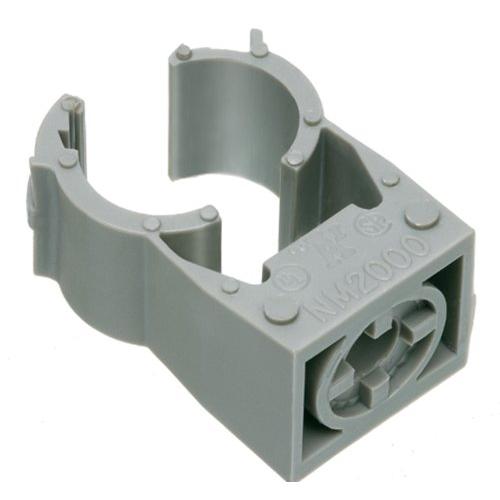 Arlington NM2005-100 Gray One-Piece Non-Metallic UV-Rated Quick-Latch Pipe Hanger, 100-Pack, 1/2-Inch RIGID