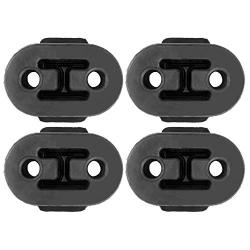 Auto Exhaust Hangers Insulators Reduces Vibration 3/8" ID 2 Holes Compatible with Acura Legend Integra Hanger, Pack of 4