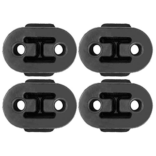 Auto Exhaust Hangers Insulators Reduces Vibration 3/8" ID 2 Holes Compatible with Acura Legend Integra Hanger, Pack of 4