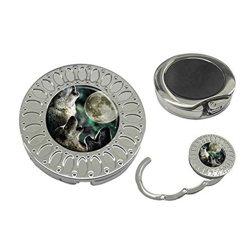 Sonva Purse Hanger Folding Handbag Hook - Wolf Table Hook Folding Bag Desk Hanger Foldable Holder