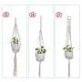 Flosky 3pcs/Set Macrame Plant Hanger Hanging Basket Flowerpot Holder Lifting Rope Home Flosky 3pcs/Set Macrame Plant Hanger Hanging Basket Flowerpot Holder Lifting Rope Home
