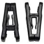 HOUSE DAY Plastic Hanger Clips, 100 Pack Strong Pinch Grip Clips for Use with Slim-line Clothes Velvet Hangers, Finger Clips Black (Renewed)