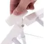USA_Best_Seller White Folding Portable Adjustable Rolling Clothes Rack Hanger with 2 Shelves Foldable Coat Hat Suit Storage Organizer