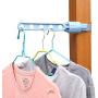 Kiminana Drying Rack, Indoor Window Door 5-Holes Snap-on Clothes Hanger Holes Hanging Rack