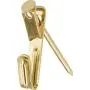 Hillman 122304 Brass Conventional Picture Hanger 3 Pack 50lb Hillman 122304 Brass Conventional Picture Hanger 3 Pack 50lb