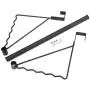 Magicfly Over The Door Closet Rod, Heavy-Duty Over The Door Hanger Rack with Hanging Bar for Coat, Towels Holder, Freshly Ironed Clothes, Black