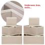 DIOMMELL 6 Pack Foldable Cloth Storage Boxes Closet Dresser Drawer Organizer Fabric Baskets Bins Containers Divider with Drawers for Clothes, Underwear, Bras, Socks, Lingerie, Clothing