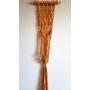 Macrame boho wall Plant Hanger for indoor and patio, knotted wall plant hanger flower pot holder,macrame pod-40 L&quotx7W"