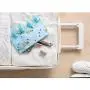 WJL Bathroom Racks Cloth Hanger Clothespin Travel Portable Folding Cloth Socks Drying Hanger with 4 Clips and a Closable Storage Bags, Pack of 2