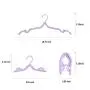 12PCS Folding Travel Hangers ? 3 Section Design, Collapsing Clothing Hangers, Space Saving and Lightweight for Easy Carrying and Storing ? Strong Plastic and Aluminum Alloy Rivets (Pack of 12)