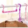5-Hole Space Saving Plastic Clothes Hanger 10pcs Hanging Organizer Windproof Multi-Port Hook Random Color 5-Hole Space Saving Plastic Clothes Hanger 10pcs Hanging Organizer Windproof Multi-Port Hook Random Color