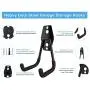 Garage Hooks,Dstper Steel Garage Storage Hooks Utility Double Hooks,Heavy Duty for Organizing Power Tools, Ladders, Bulk Items, Bikes, Ropes etc (10 Pack, Bright Black)
