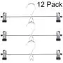 Tosnail 12 Pack Skirt Hangers Add-On Hangers Stackable Hangers Cascading Hangers Pants Hangers with Clips Tosnail 12 Pack Skirt Hangers Add-On Hangers Stackable Hangers Cascading Hangers Pants Hangers with Clips