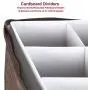 Wine Glass Goblets Deluxe china Storage Chest- Holds 12 Stemware Glasses-Brown Quilted Microfiber fabric-Protect your valuable glassware from scratches and cracks?by Richards Homeware Wine Glass Goblets Deluxe china Storage Chest- Holds 12 Stemware Glasses-Brown Quilted Microfiber fabric-Protect your valuable glassware from scratches and cracks?by Richards Homeware