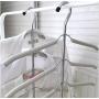 2pcs Multi-Layer Clothes Hanger Hook Trousers Pants Storage Rack Drying Wardrobe Organizer Hanger Anti-Slip Home Storager