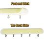 NRDBEEEC 5 Hooks Rack Stainless Steel Round Robe Cloth Hat Wall Mounted Rack Clothes Hooks Kitchen Apron Pot Pan Rack Bathroom Towel Rail Hook Rack for Clothes Hanger Hooks Removbale Smile Face