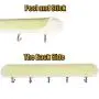 NRDBEEEC 5 Hooks Rack Stainless Steel Round Robe Cloth Hat Wall Mounted Rack Clothes Hooks Kitchen Apron Pot Pan Rack Bathroom Towel Rail Hook Rack for Clothes Hanger Hooks Removbale Smile Face