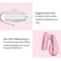 QQT Hanging Ironing Machine, Household Portable Small Portable Folding Travel Iron, Ironing Machine-Lightpink