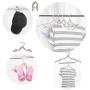 Stocking Stuffer, whatswhats Portable Folding Hanger Travel A Set of Foldable Clothes Drying Rack Travel Hanger (8 Pack-Colorful)
