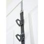 Perfect Curve BragRack18 Over-The-Door Purse Organizer, Two Straps, Holds Up To 18 Bags, Black