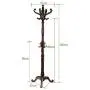 European Style Solid Wood Coat Racks Indoor Landing Bedroom Hangers Modern Assembly Home Clothes Hanger 185cm ( Color : White )