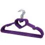 10pcs Random Color Velvet Flocked Hanger/Clothes Hanger with Sweat-Heart 10pcs Random Color Velvet Flocked Hanger/Clothes Hanger with Sweat-Heart